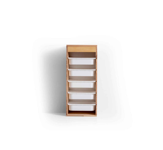Montessori Solid Beech Wood Multi-Purpose Kids' Shelf